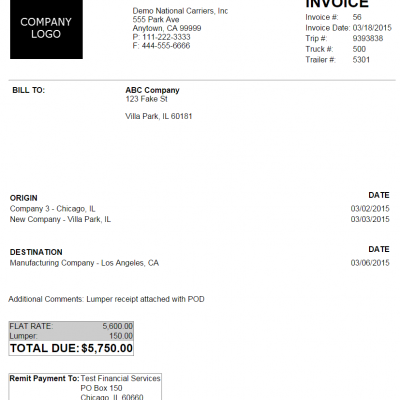 Invoice Sample